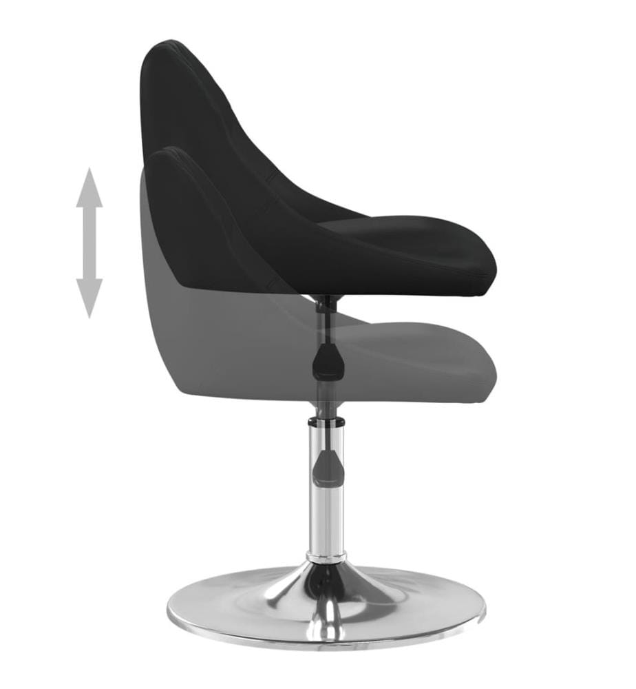 Barhocker Schwarz Kunstleder