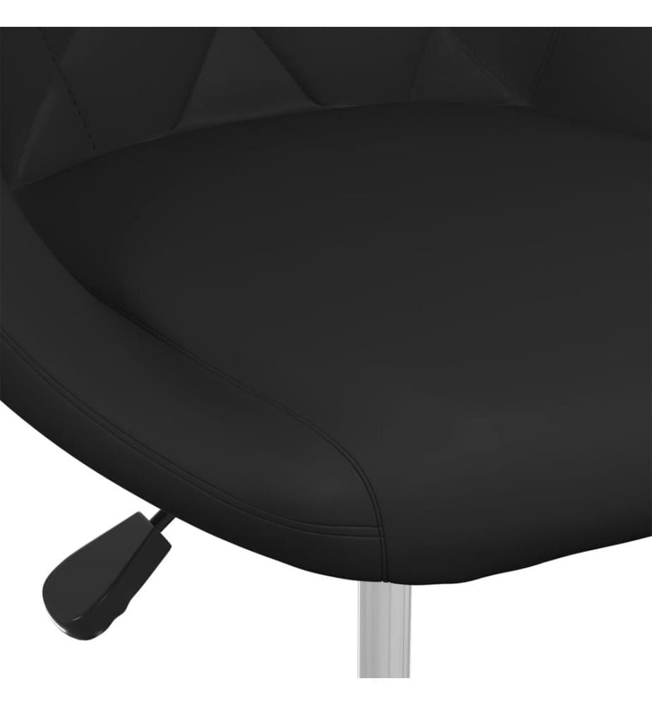 Barhocker Schwarz Kunstleder