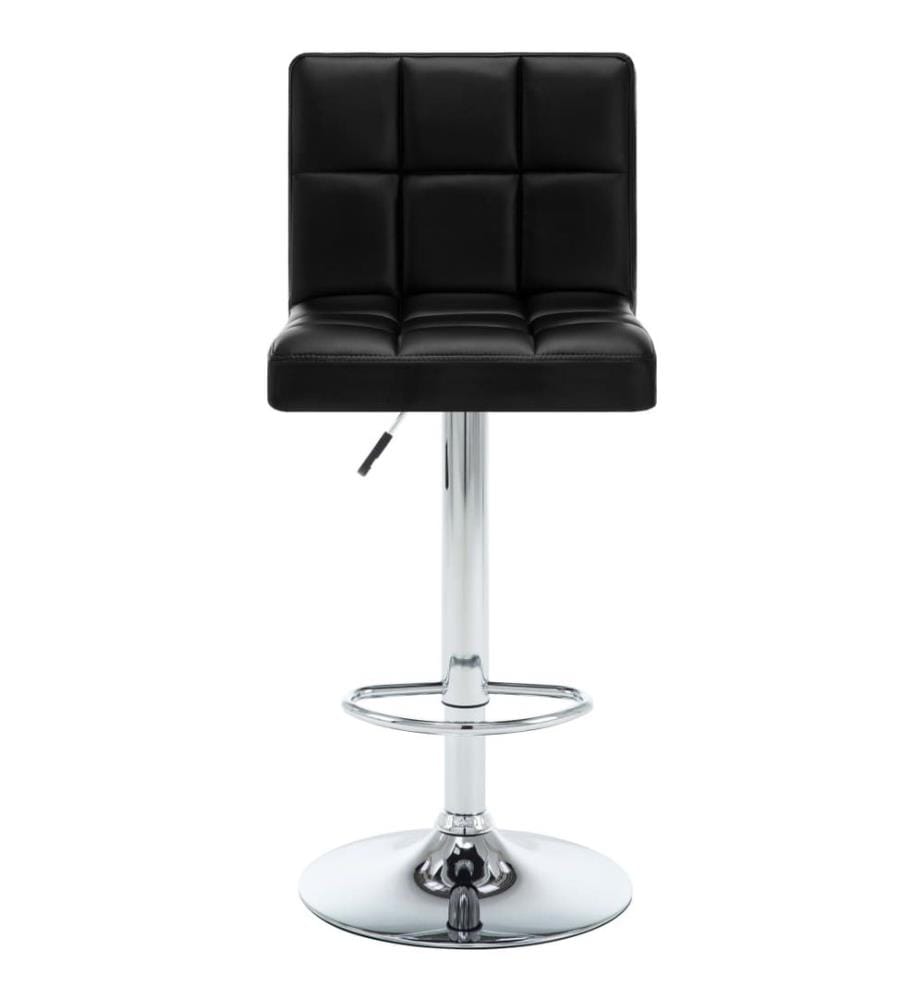 Barhocker 2 Stk. Schwarz Kunstleder