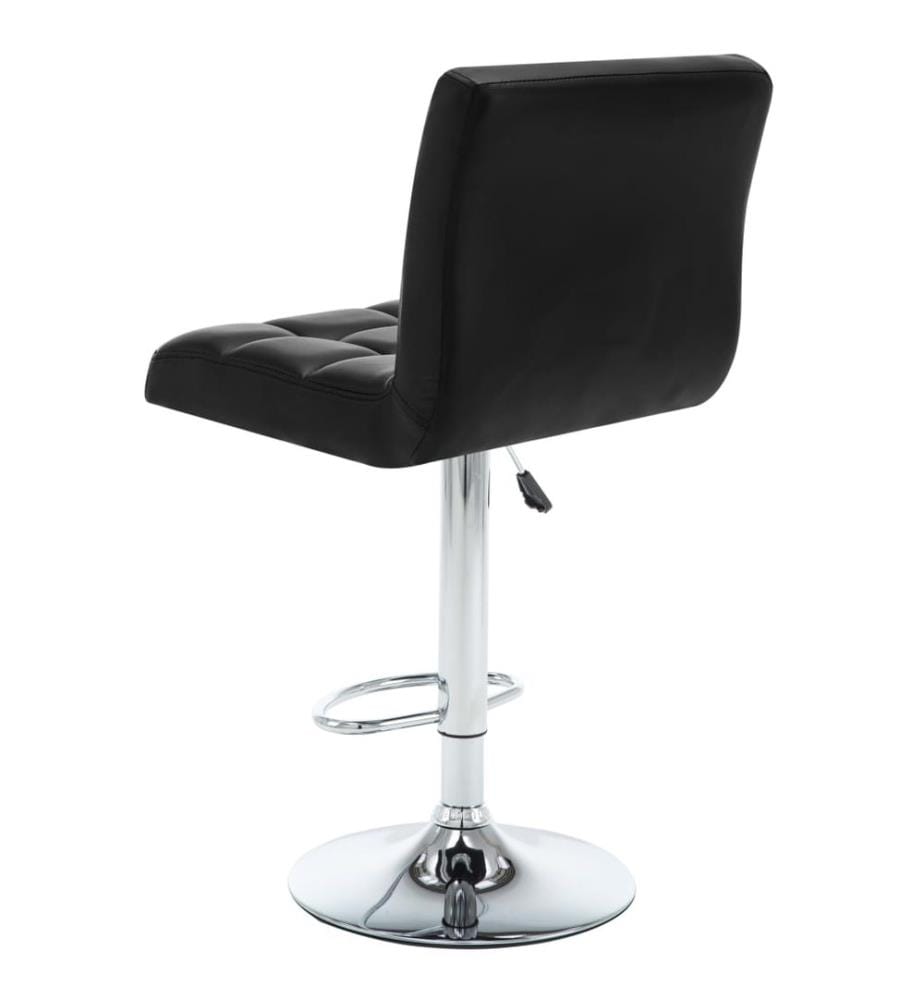 Barhocker 2 Stk. Schwarz Kunstleder
