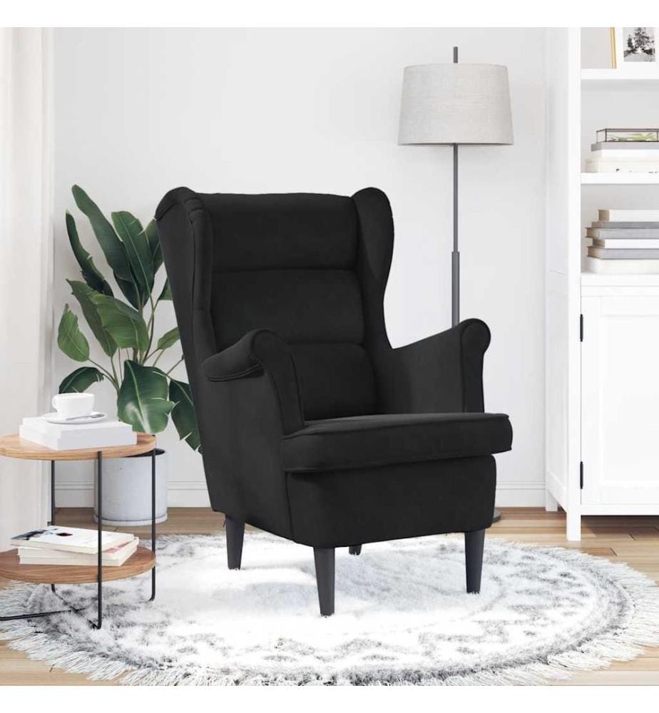 Sessel Schwarz Samt