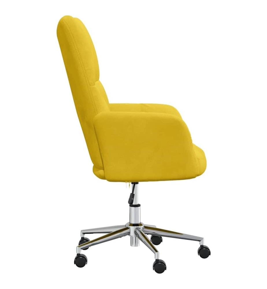 Chaise de relaxation Jaune moutarde Velours