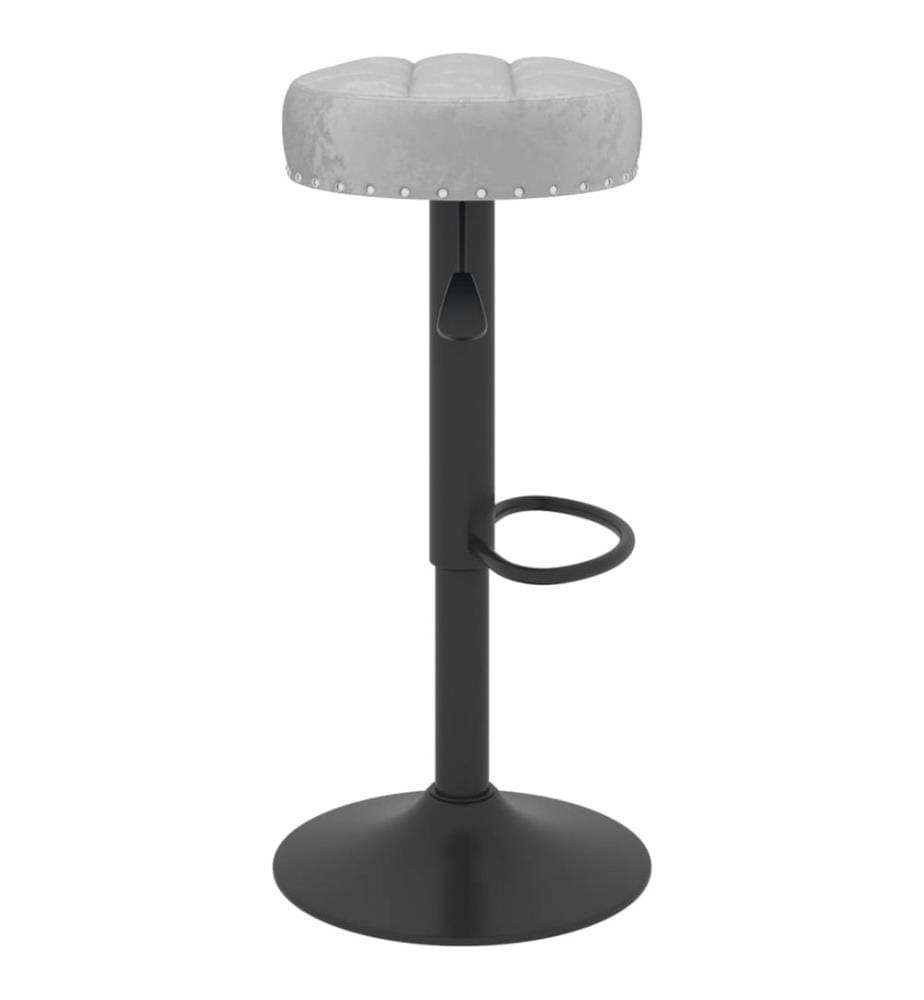 Barhocker 2 Stk. Grau Samt