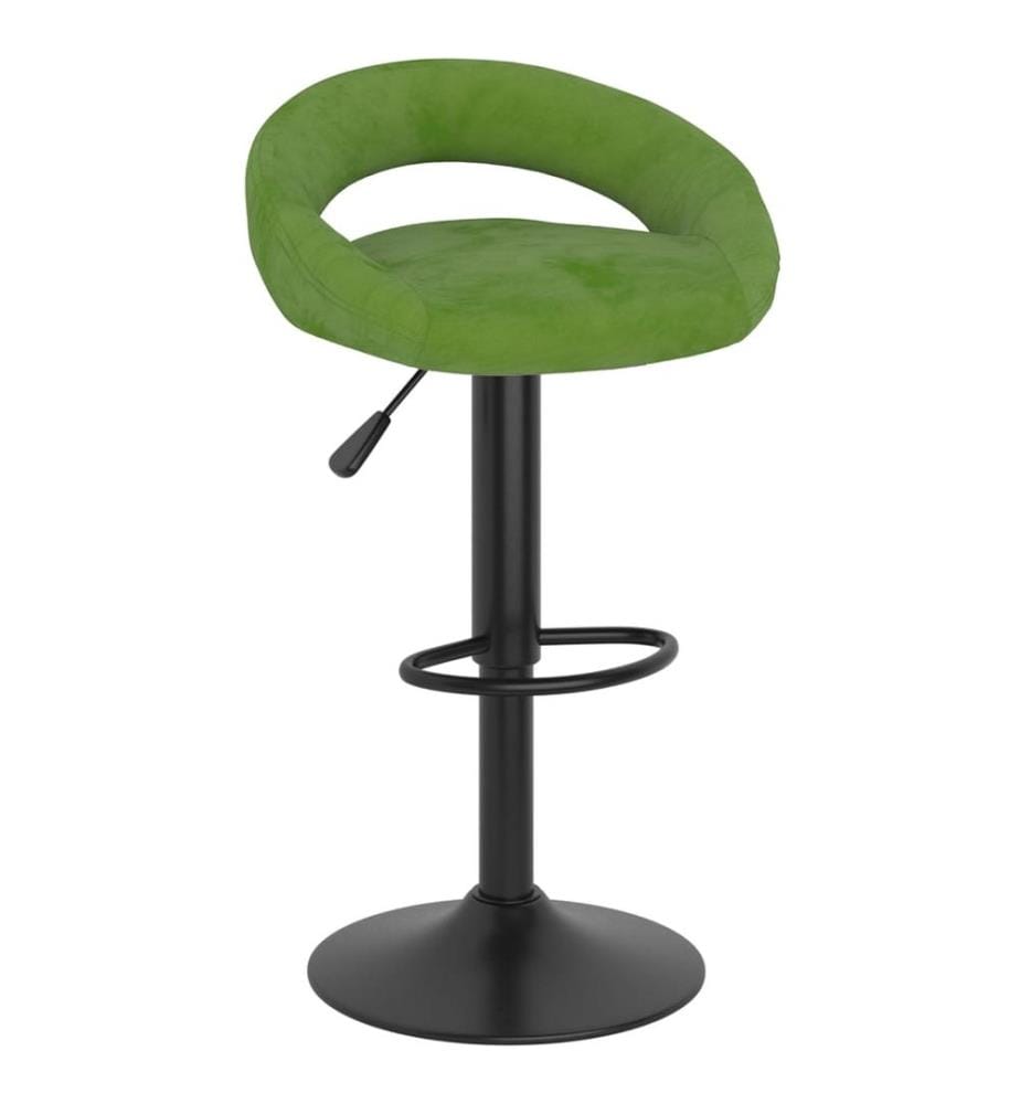 Barhocker 2 Stk. Hellgrün Samt
