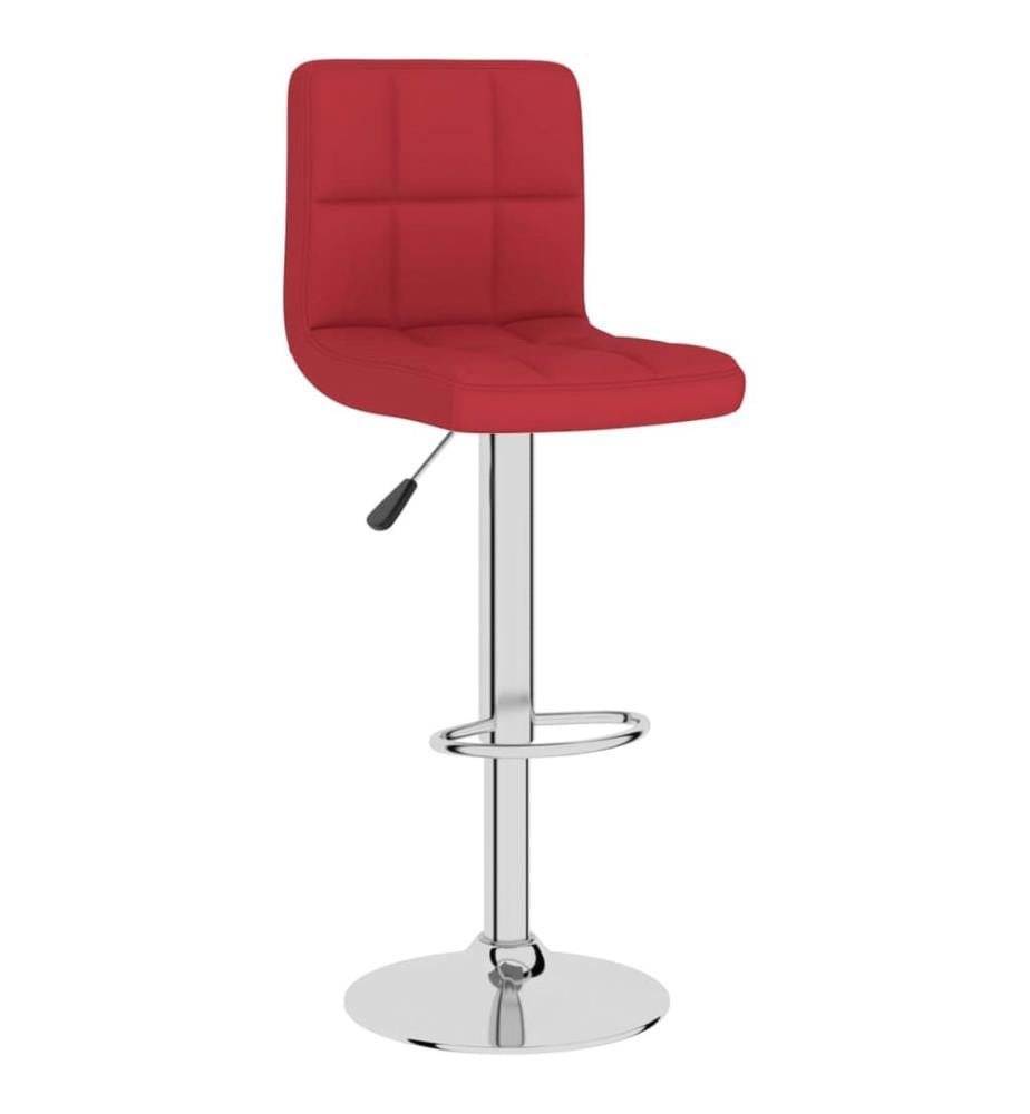 Barhocker 2 Stk. Weinrot Stoff