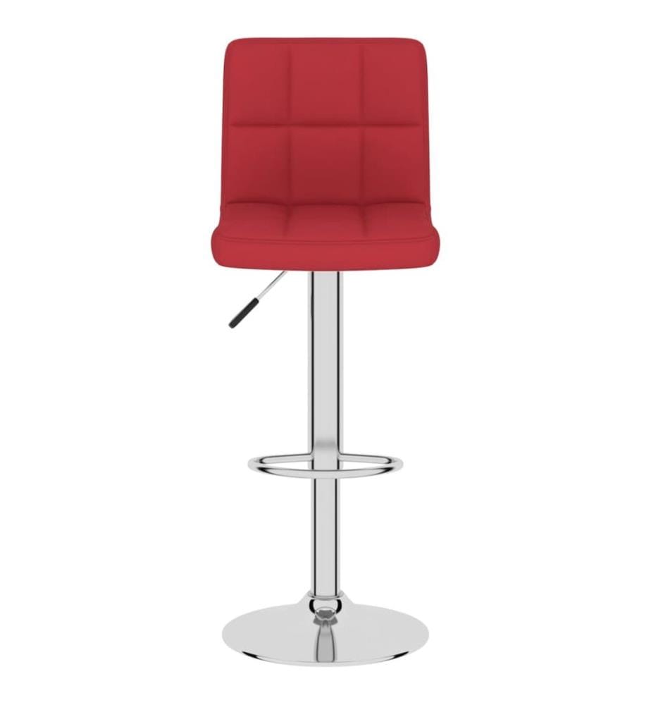 Barhocker 2 Stk. Weinrot Stoff