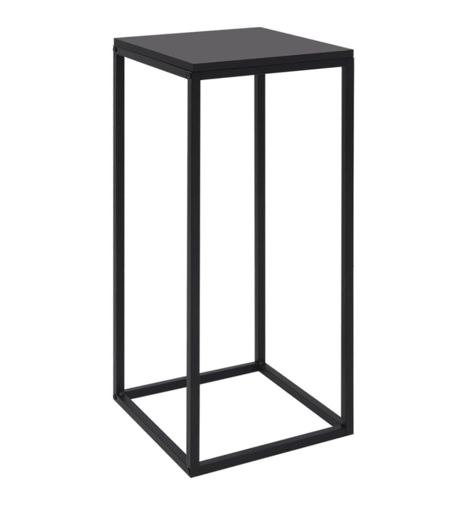 Tables d'appoint 2 pcs Noir Acier