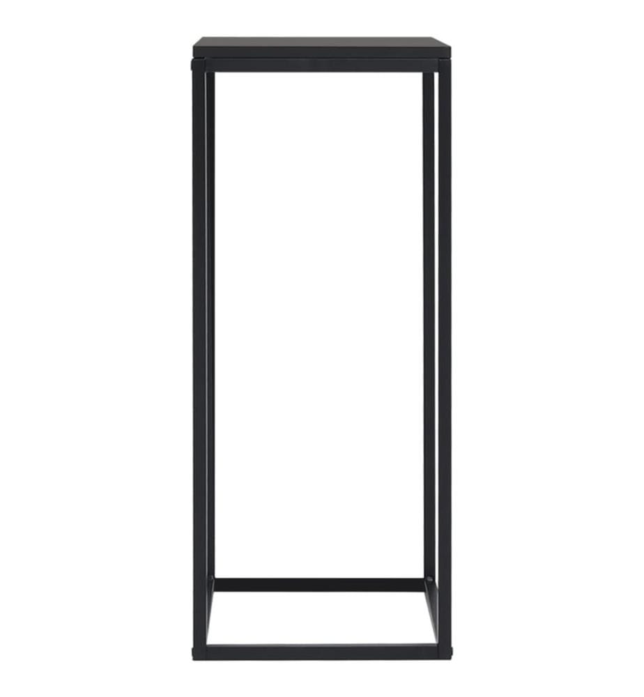 Tables d'appoint 2 pcs Noir Acier