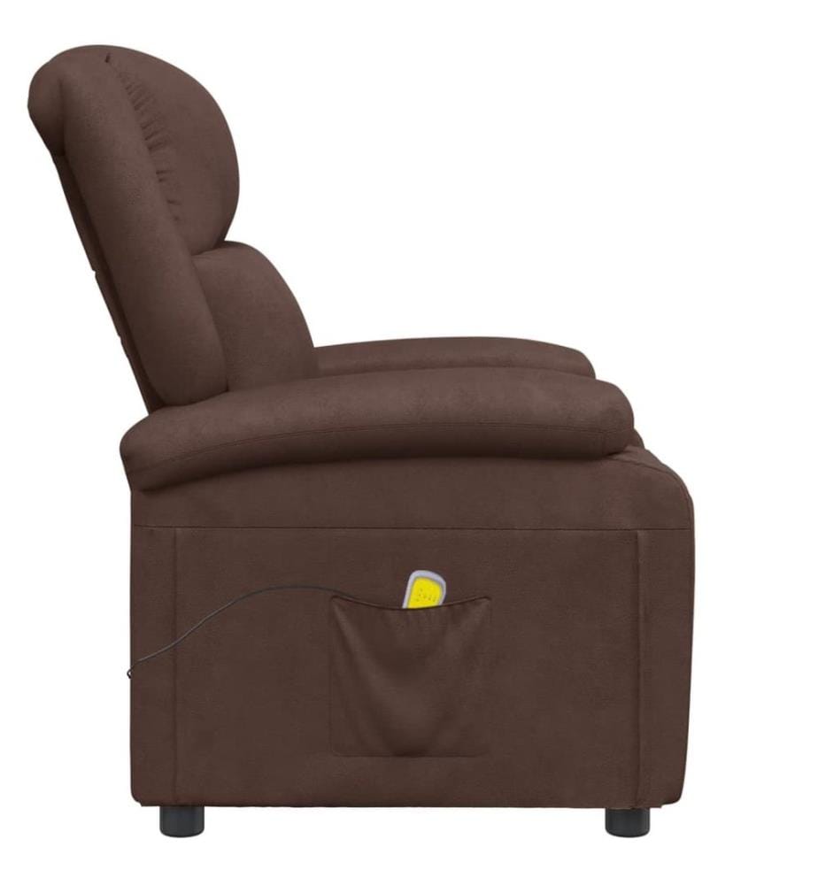 Massagesessel Braun Kunstleder