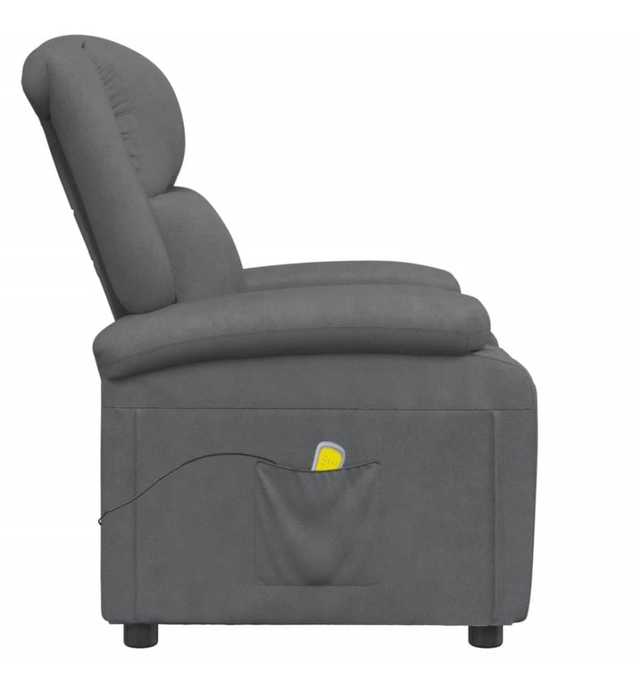 Massagesessel Anthrazit Kunstleder