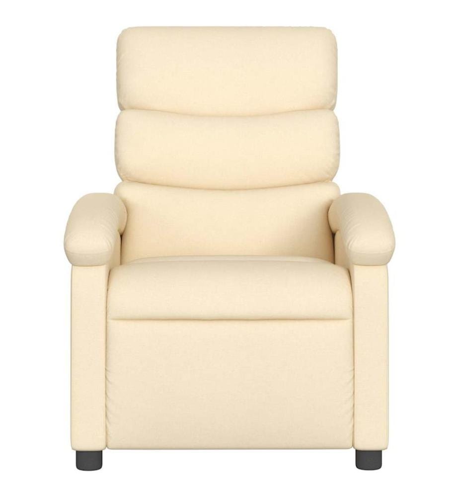 Fauteuil inclinable Crème Tissu