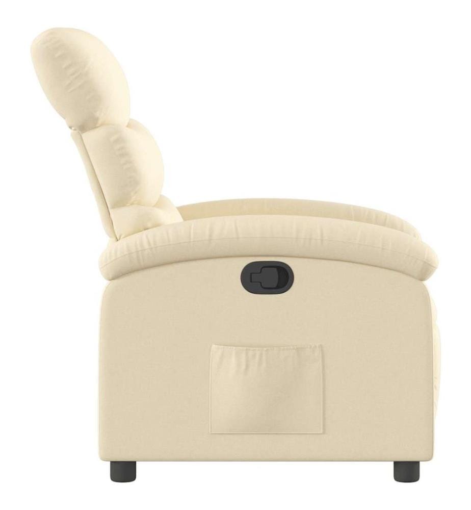 Fauteuil inclinable Crème Tissu