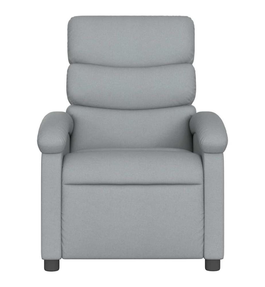 Massagesessel Hellgrau Stoff