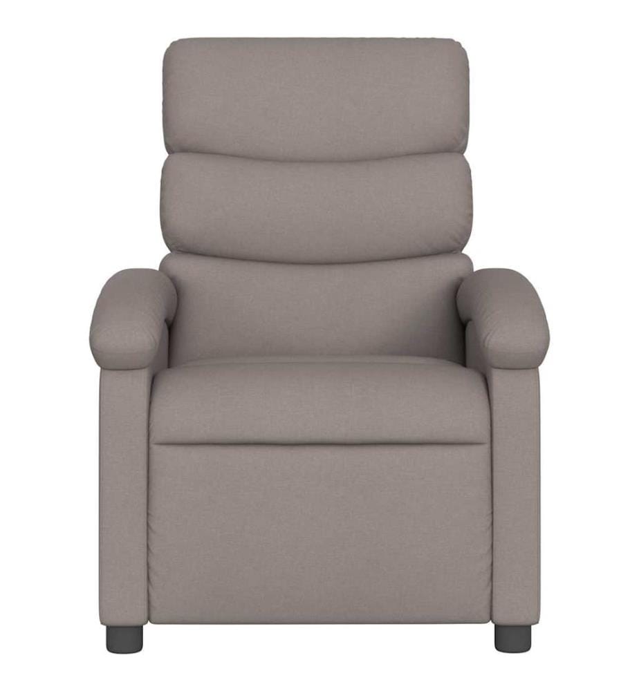 Massagesessel Taupe Stoff