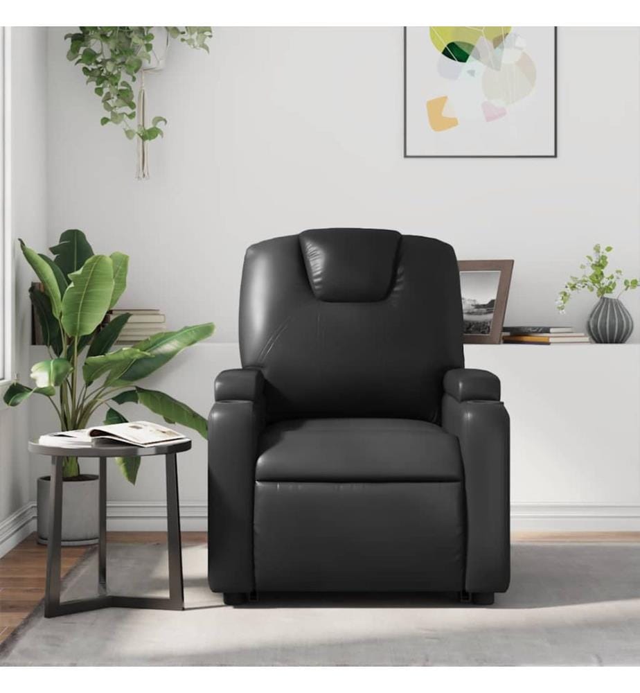 Relaxsessel Schwarz Kunstleder