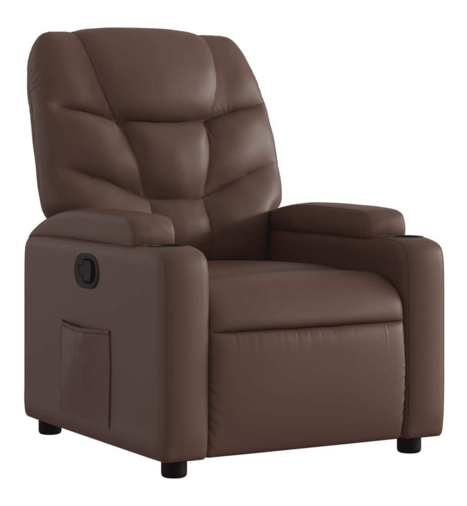Fauteuil inclinable Marron Similicuir