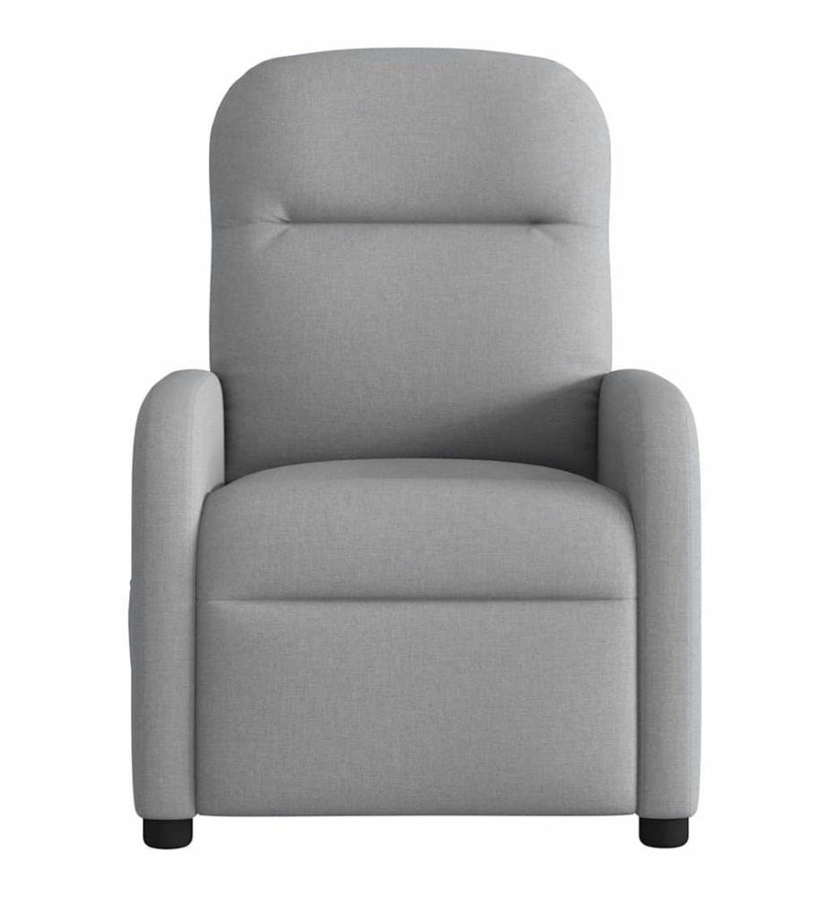 Massagesessel Hellgrau Stoff