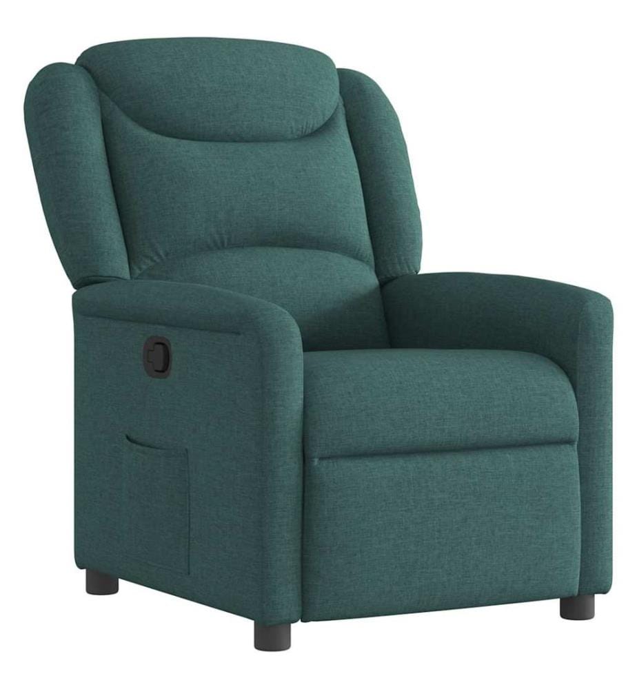 Fauteuil inclinable Vert foncé Tissu