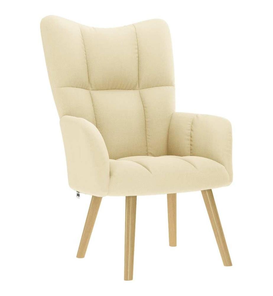 Chaise de relaxation Crème Tissu