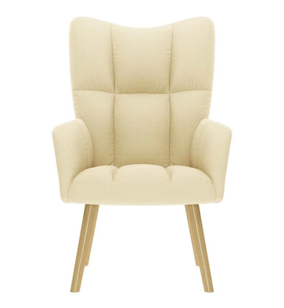 Chaise de relaxation Crème Tissu