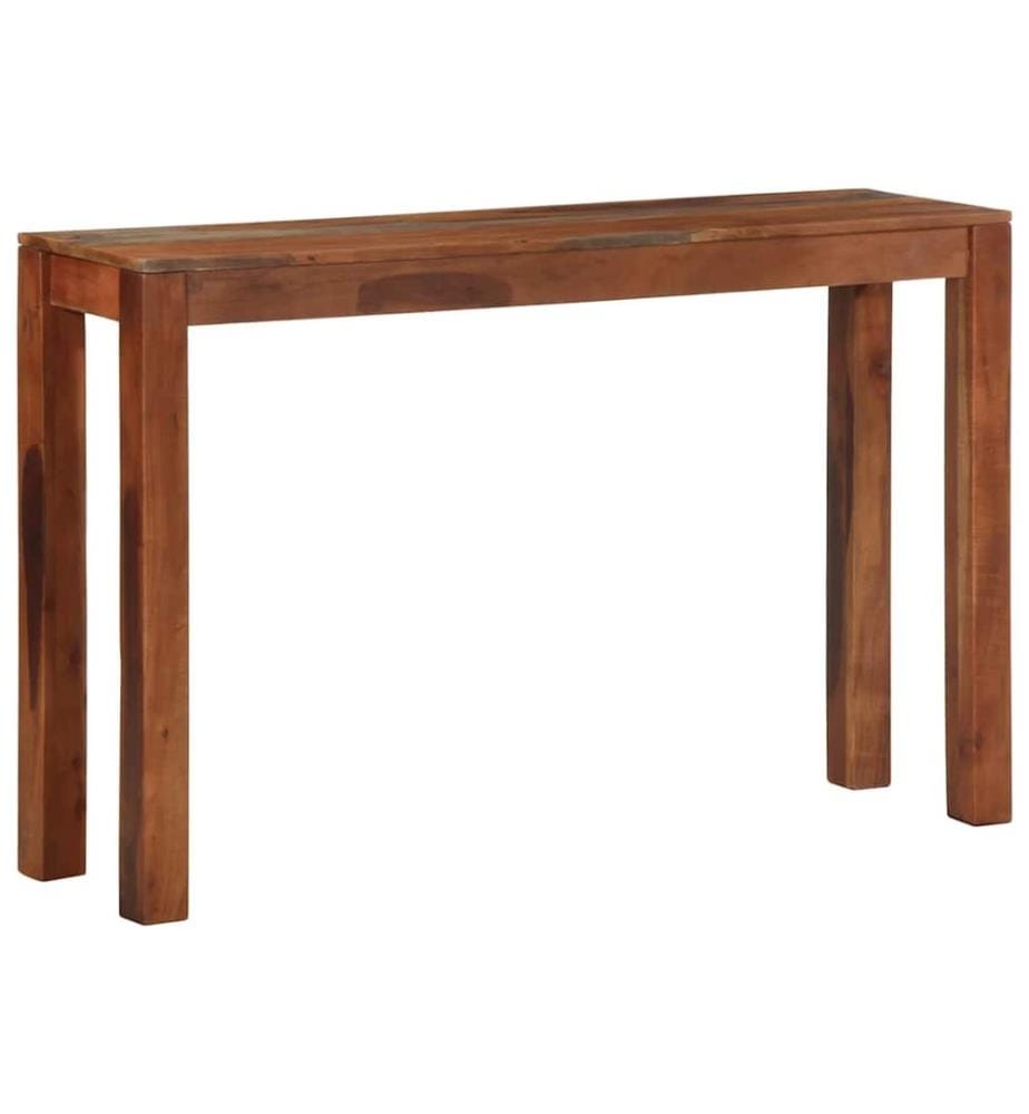 Table console 120x30x76 cm bois massif d'acacia