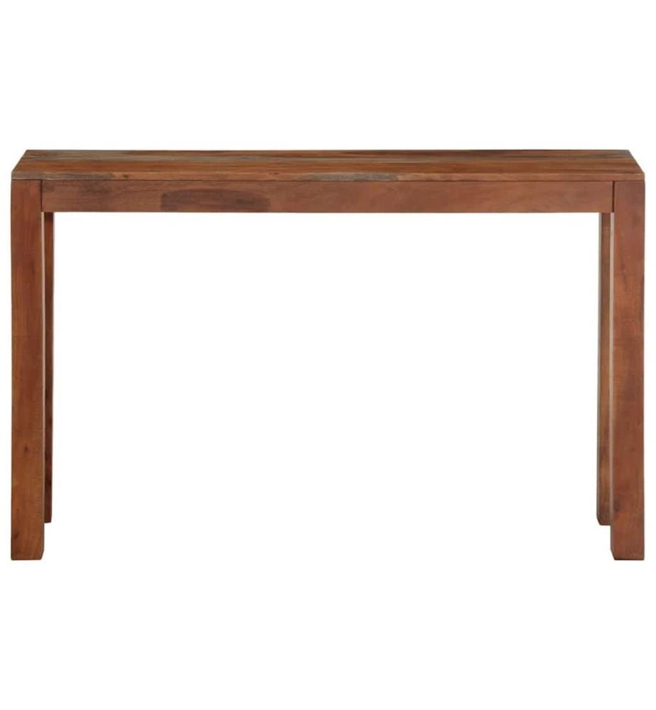 Table console 120x30x76 cm bois massif d'acacia