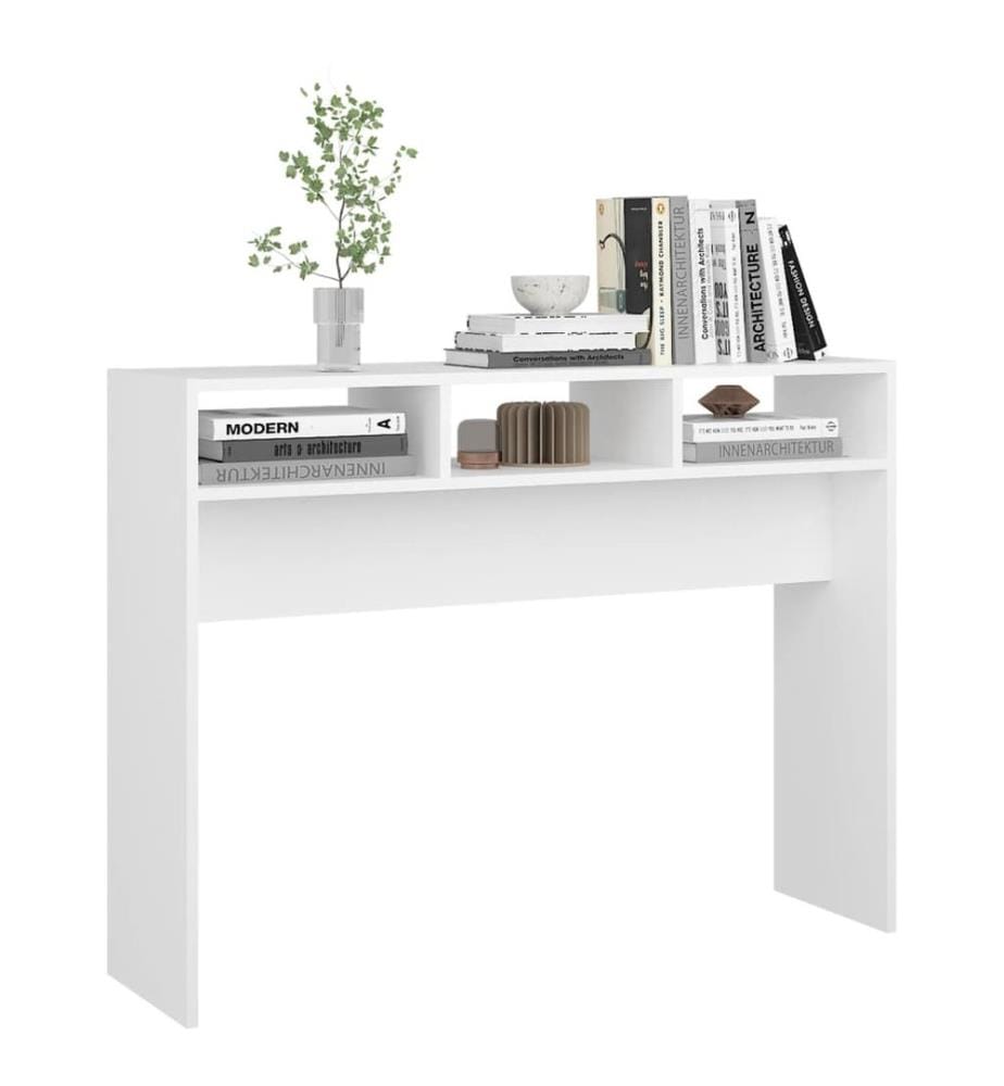 Konsolentisch Weiss 105x30x80 cm Holzwerkstoff