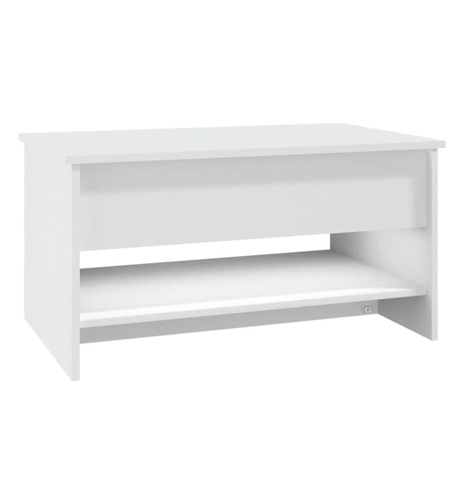 Couchtisch Weiss 80x50x40 cm Holzwerkstoff