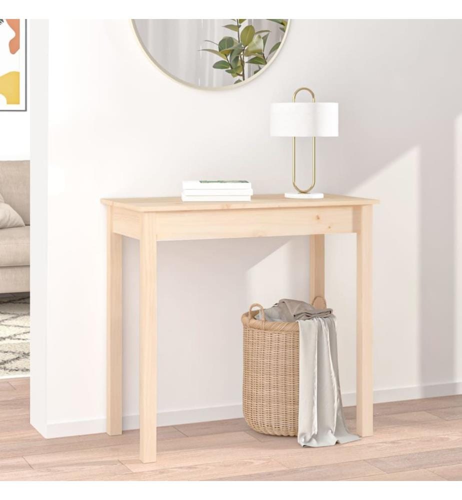 Table console 80x40x75 cm Bois massif de pin