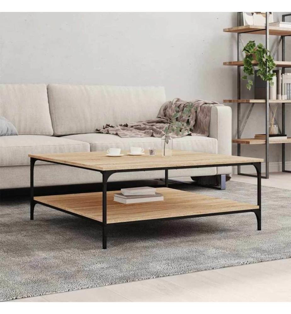 Couchtisch Sonoma-Eiche 100x100x40 cm Holzwerkstoff