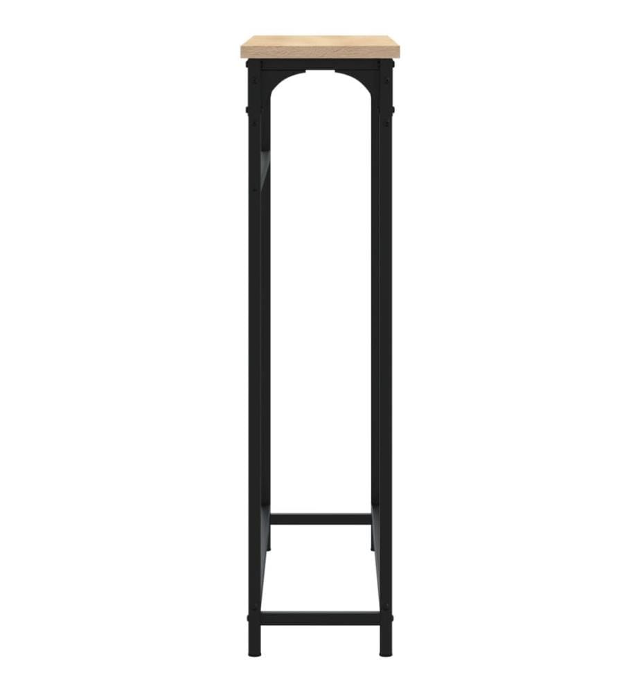 Table console Chêne Sonoma 75x19,5x75 cm Bois d'ingénierie