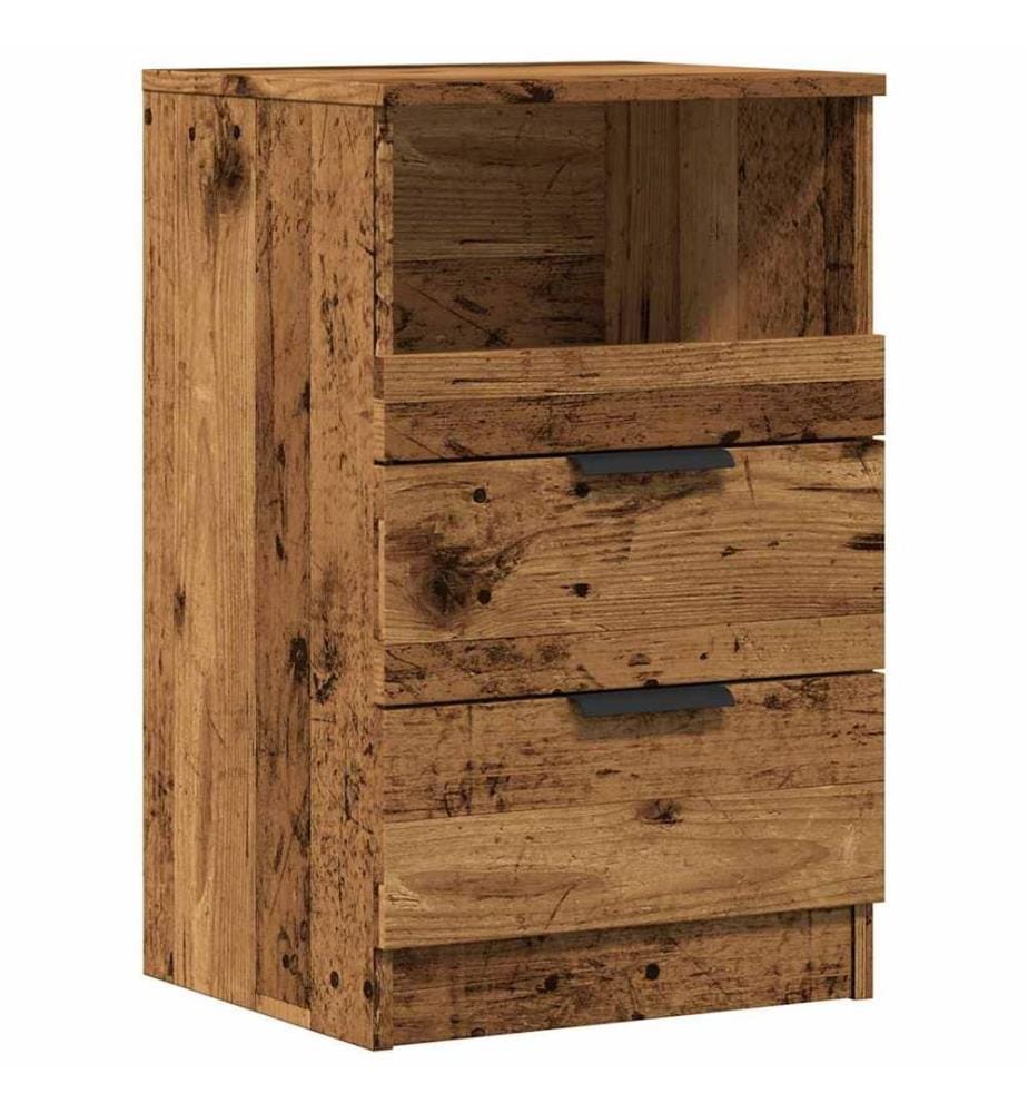 Nachttisch Altholz-Optik 40x36x65 cm Holzwerkstoff