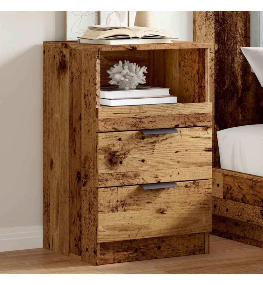 Nachttisch Altholz-Optik 40x36x65 cm Holzwerkstoff