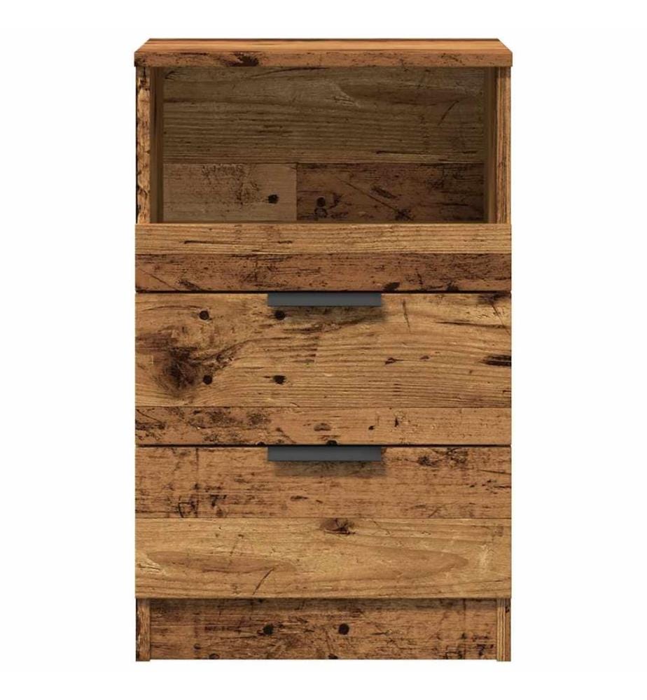 Nachttisch Altholz-Optik 40x36x65 cm Holzwerkstoff