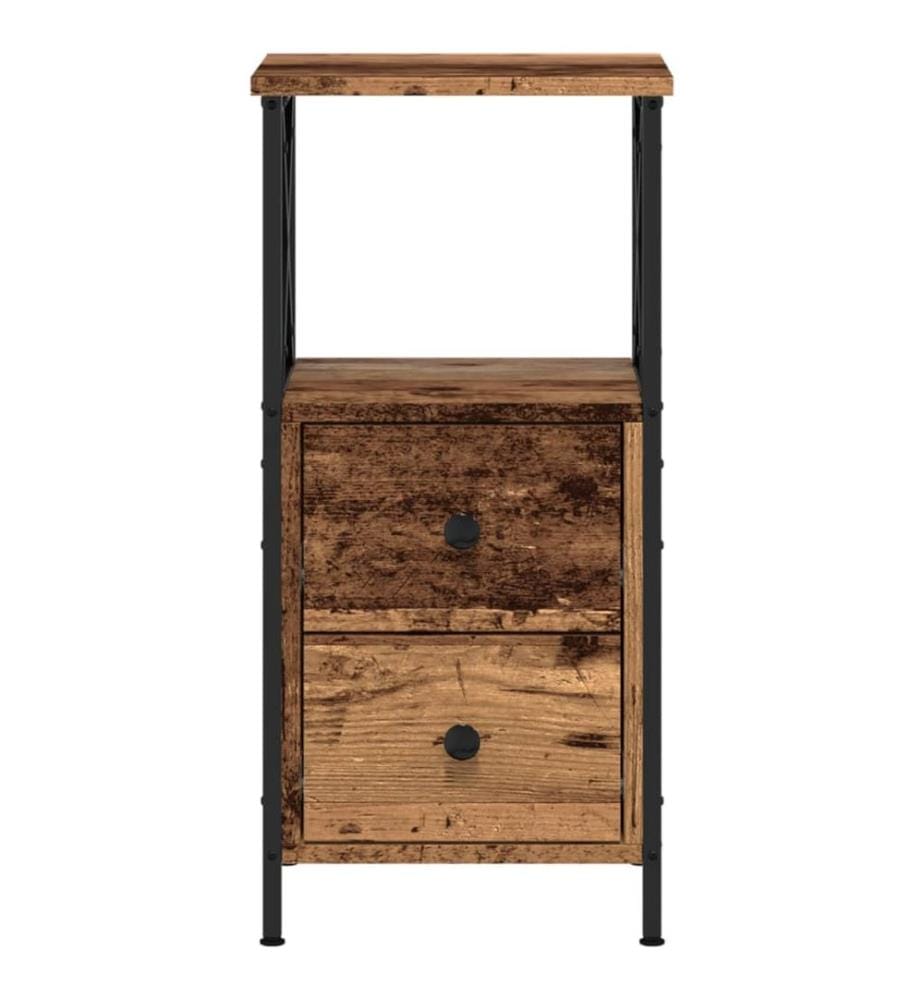 Nachttisch Altholz-Optik 34x35,5x70 cm Holzwerkstoff