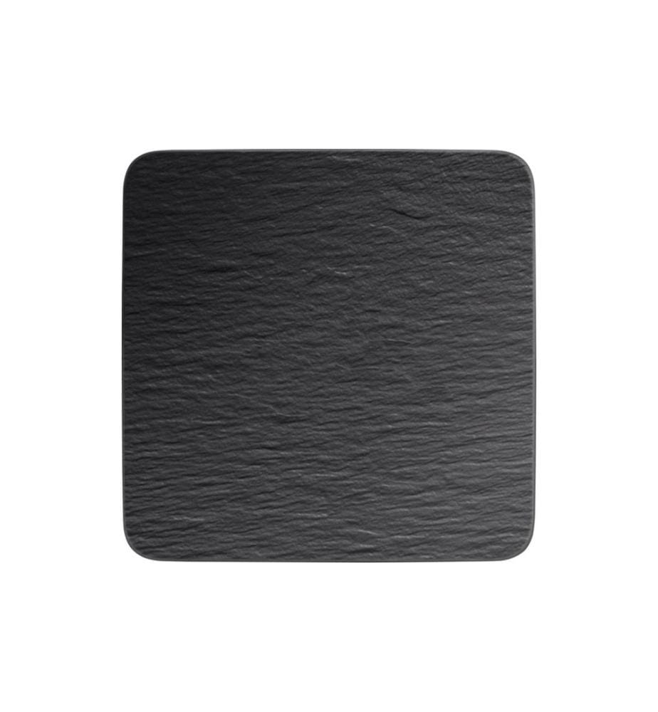 VILLEROY & BOCH - Servierplatte Manufacture Rock Quadratisch, Schwarz