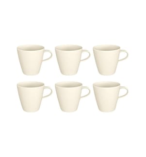 VILLEROY & BOCH - Gobelet à café Manufacture Rock 370 ml, 6 Pièce/s, Blanc
