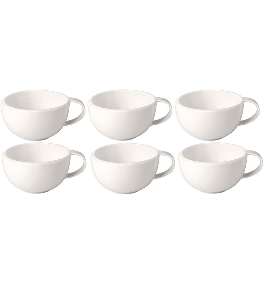 VILLEROY & BOCH - Kaffeetasse New Moon 290 ml, 6 Stück, Weiss