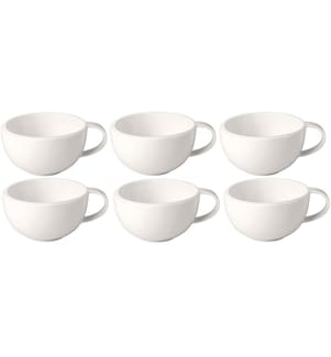 VILLEROY & BOCH - Kaffeetasse New Moon 290 ml, 6 Stück, Weiss