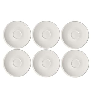 VILLEROY & BOCH - Untertasse New Moon 6 Stück, Weiss
