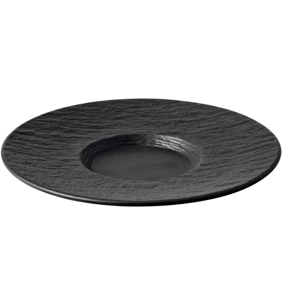 VILLEROY & BOCH - Untertasse Manufacture Rock 6 Stück, Schwarz