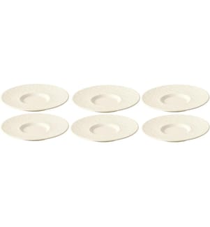 VILLEROY & BOCH - Soucoupe Manufacture Rock 6 Pièce/s, Crème/Blanc