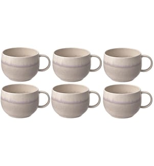 VILLEROY & BOCH - Kaffeetasse Perlemor Sand 190 ml, 6 Stück, Beige