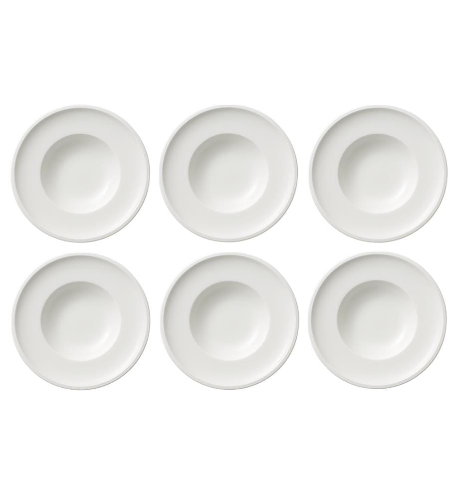 VILLEROY & BOCH - Suppen- & Pastateller Artesano Original 6 Stück,Weiss