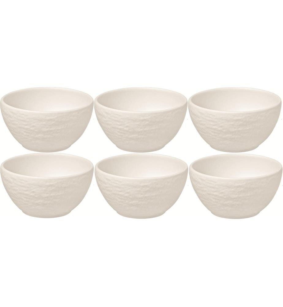 VILLEROY & BOCH - Snackschale Manufacture Rock 7.7 cm, 6 Stück, Weiss