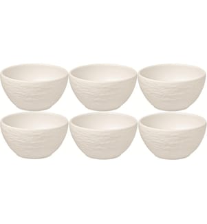 VILLEROY & BOCH - Snackschale Manufacture Rock 7.7 cm, 6 Stück, Weiss
