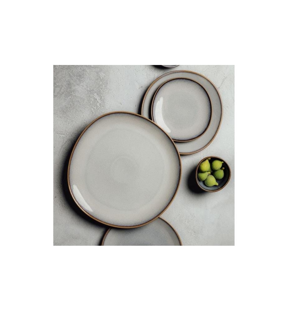 VILLEROY & BOCH - Assiettes pour le petit-déjeuner et à dessert Lave Ø 17 cm, 6 Pièce/s, Beige