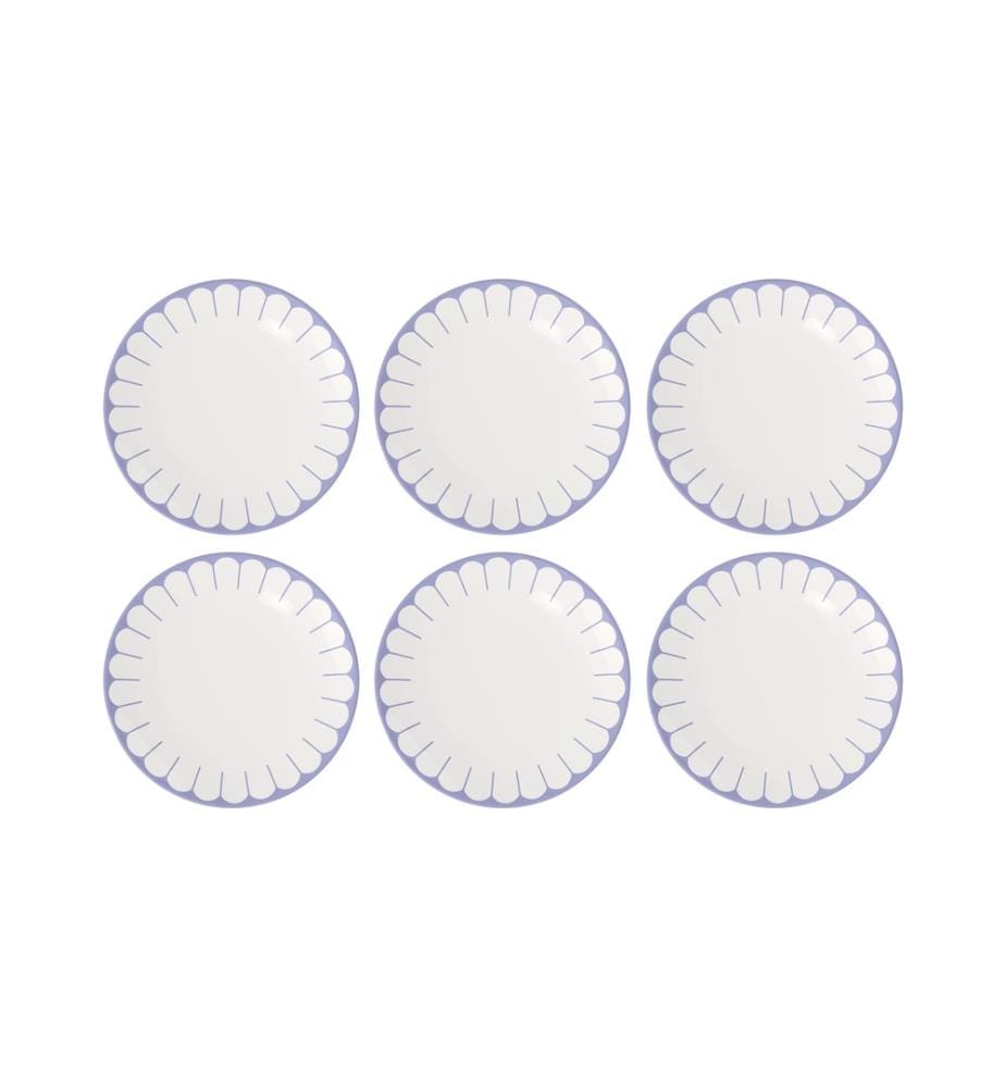 VILLEROY & BOCH - Speiseteller Fleur 6 Stück, Blau