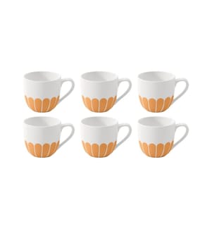 VILLEROY & BOCH - Tasse à expresso Fleur 70 ml, 6 Pièce/s, Jaune