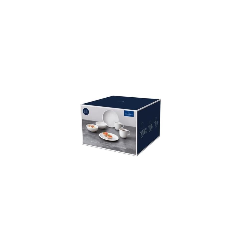 VILLEROY & BOCH - Set de petit déjeuner New Moon 6 pièces, Blanc